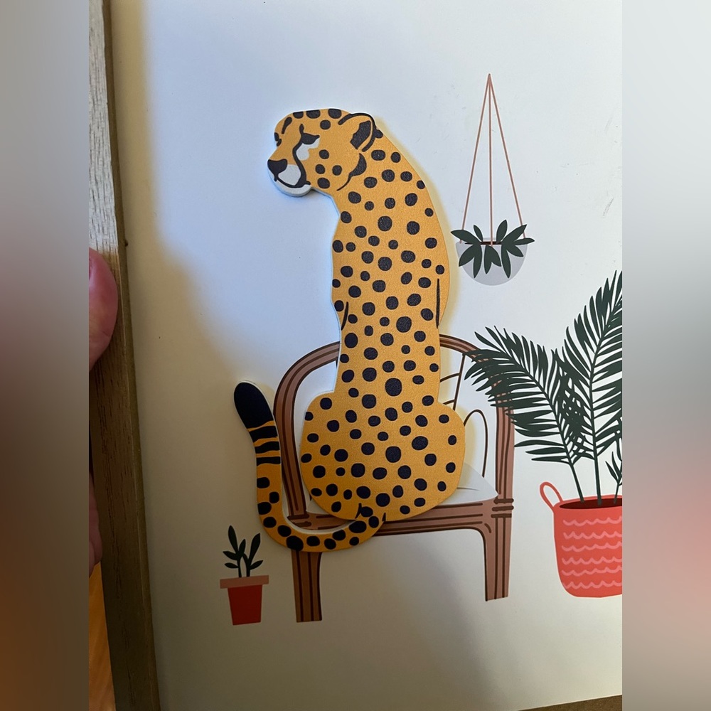 NWOT - Cheetah Framed Wall Art, Bundle of 2 - Picture 4 of 10